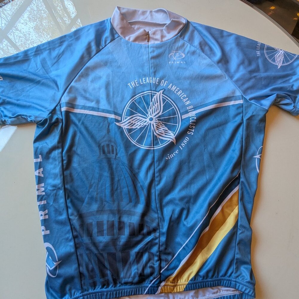 Primal Wear Men’s Large Cycling Jersey League of American Bicyclists 2013 Bike